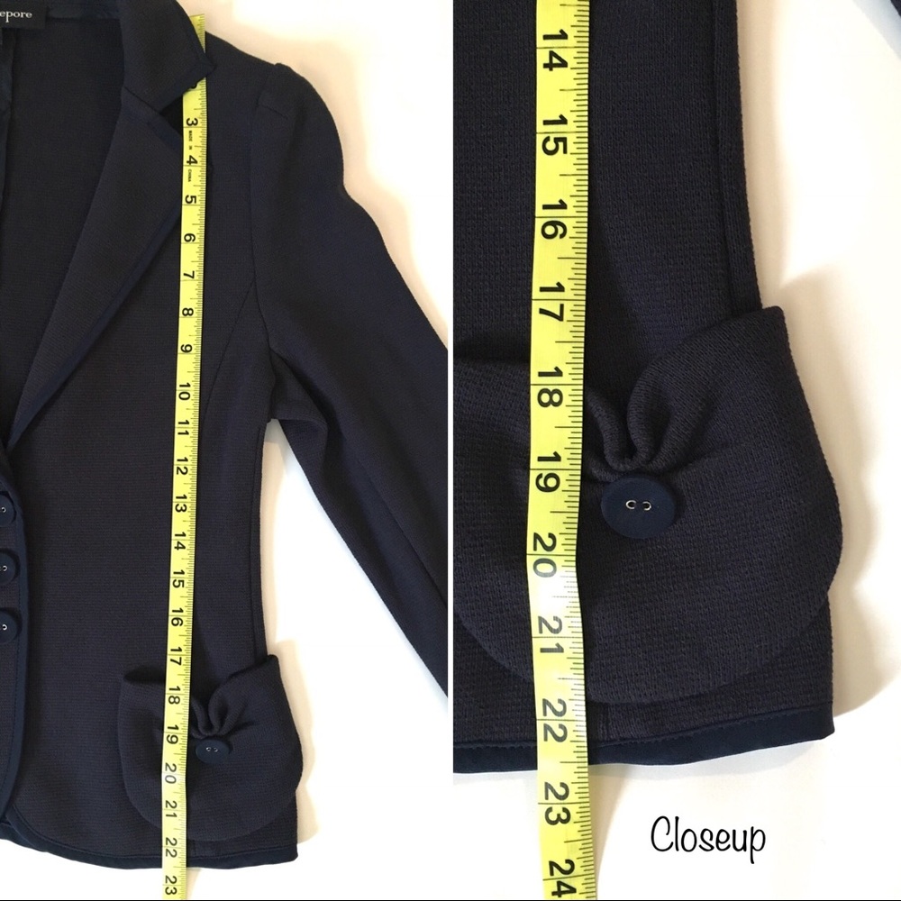 Nanette Lepore “No Contest” Ruched Pocket Blazer - Picture 6 of 7